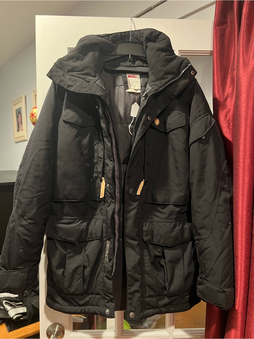 Fjallraven Black Military Field Yupik Parka with Hood
